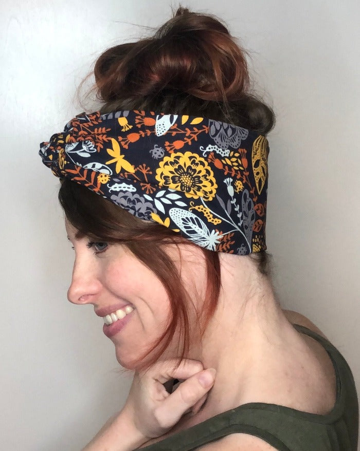 Groovy Headband/ Head Band/ Hair Accessory/ Head Wrap/ Self Tie