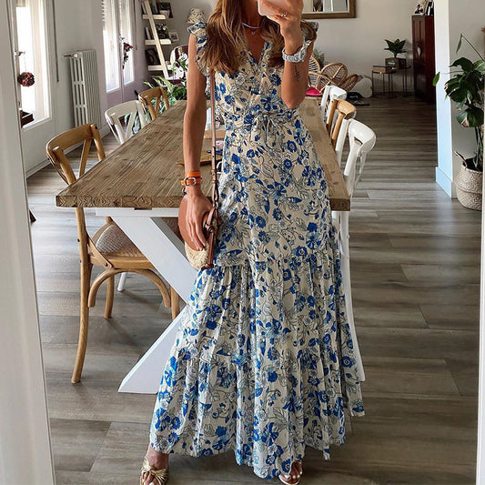 Floral Maxi Print Dress